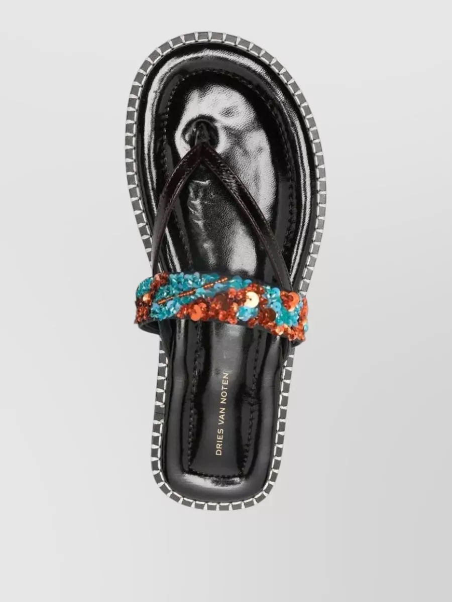 Dries Van Noten Embellished Slides