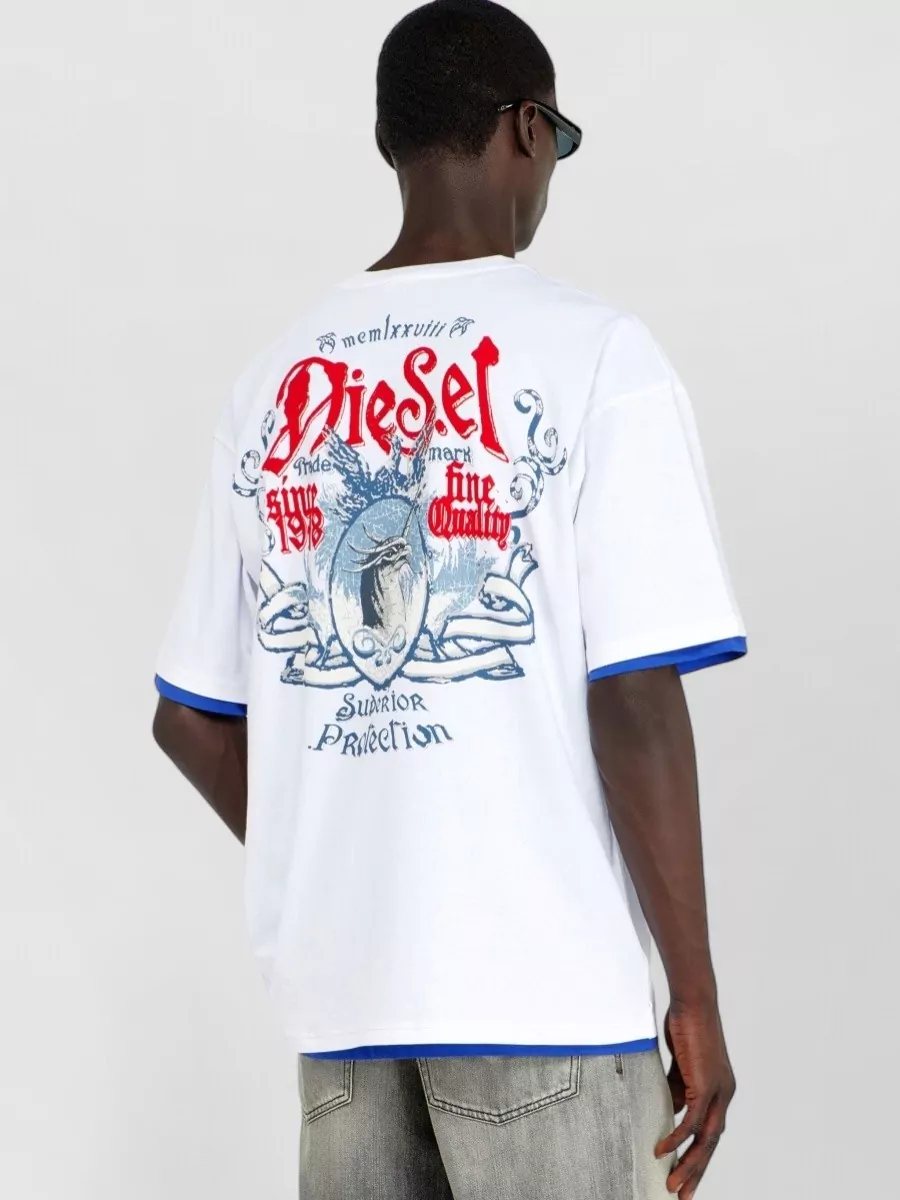 Diesel Cotton Logo Print T-Shirt
