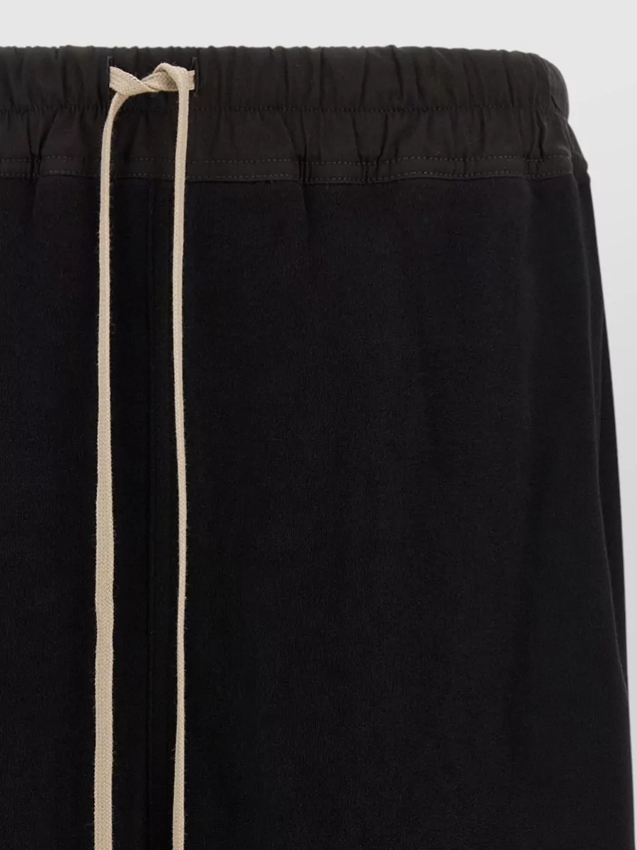 Rick Owens Cotton Low-Rise Wide-Leg Bermuda Shorts