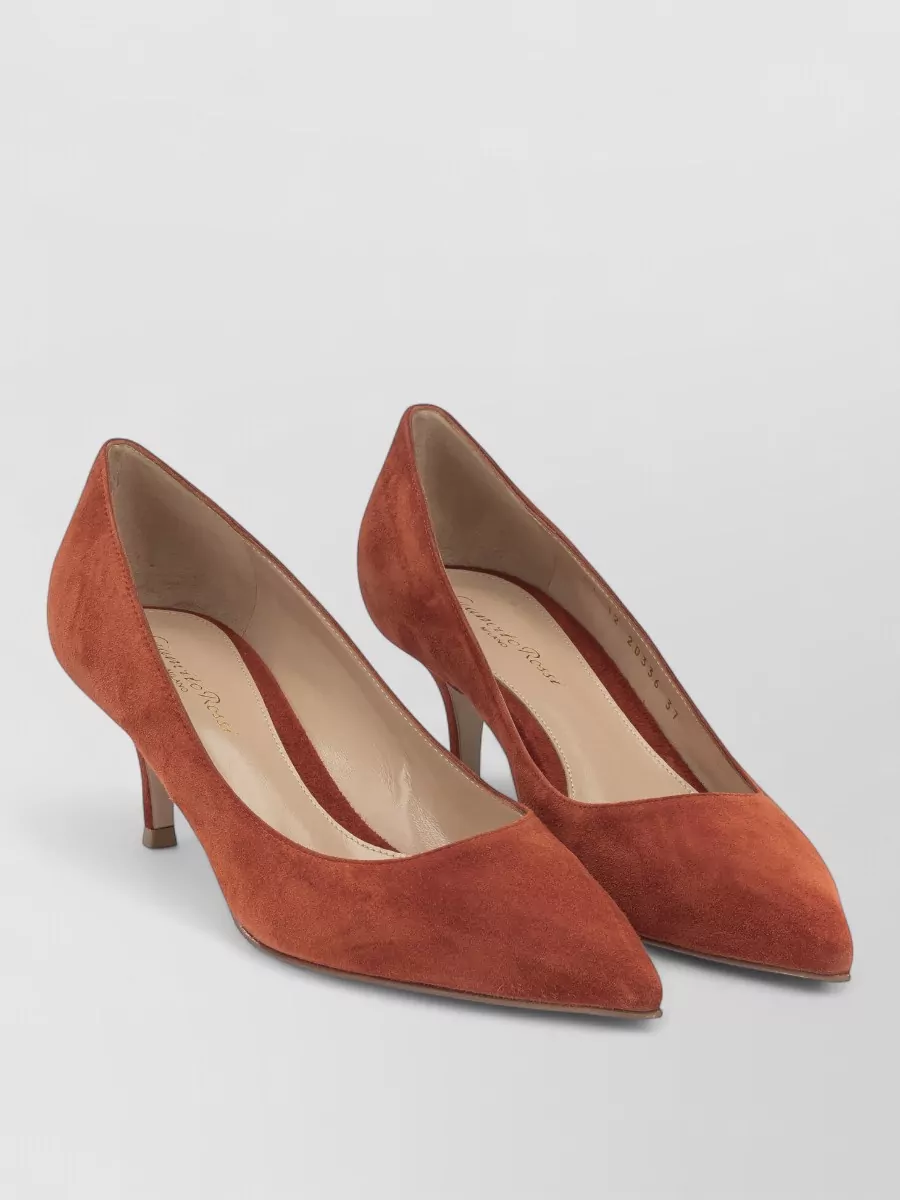 Gianvito Rossi suede leather pumps