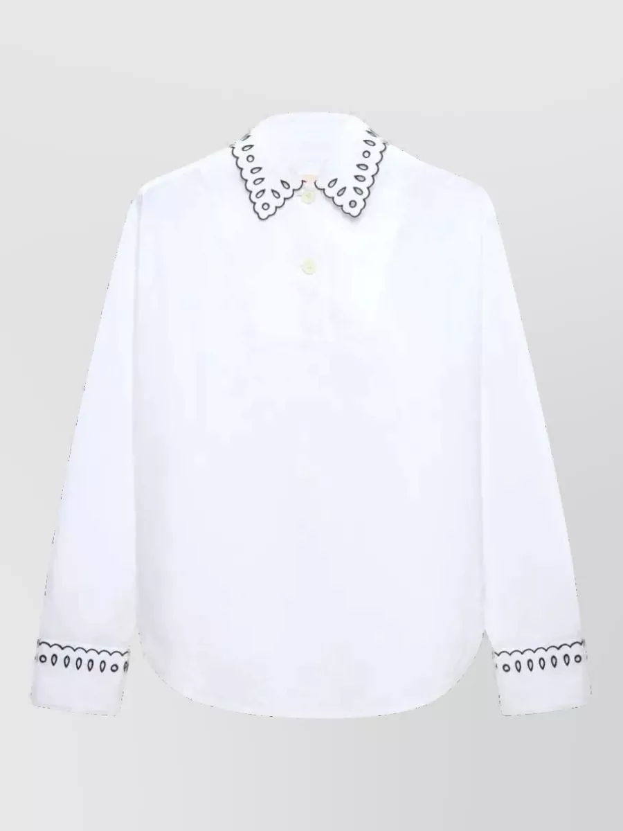 Marni Cotton broderie anglaise shirt