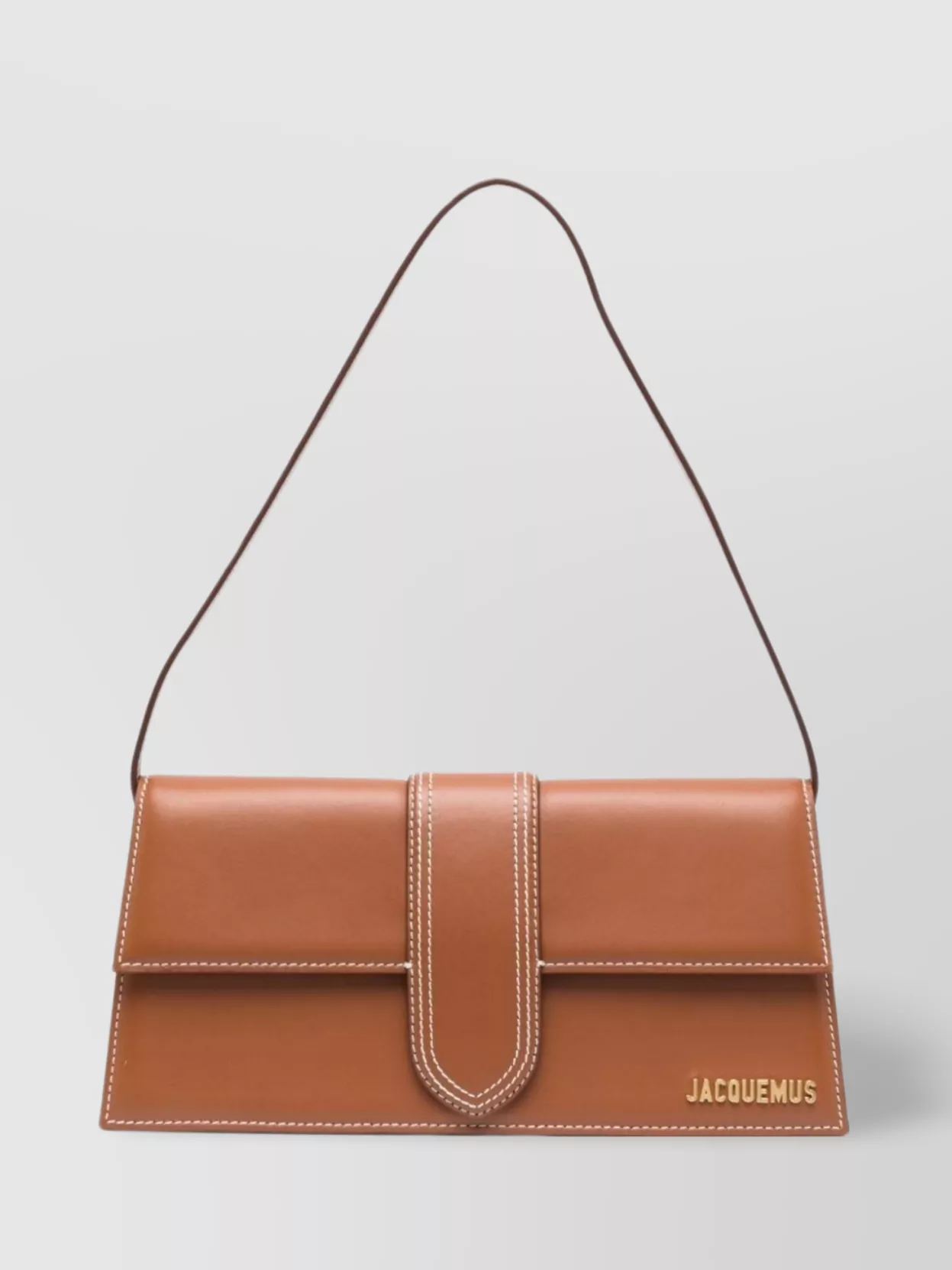 Jacquemus Le Bambino Long Shoulder Bag In Brown