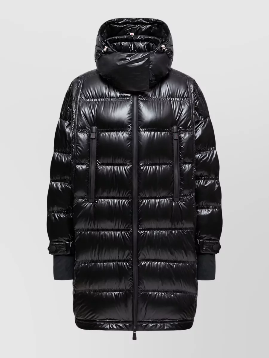 Moncler down hooded long coat