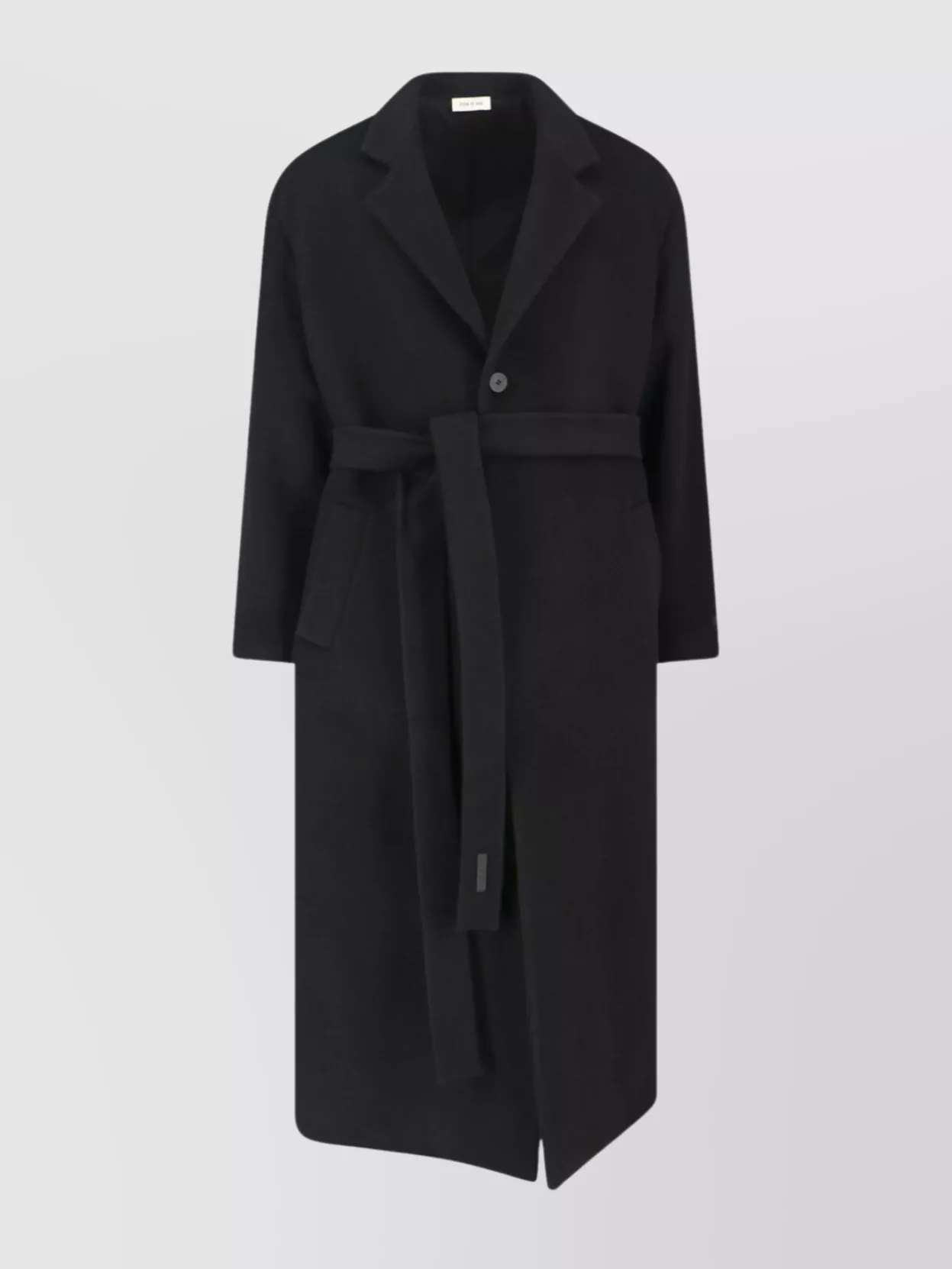 Fear Of God Modern Single Breasted Jacket And Belt In Black