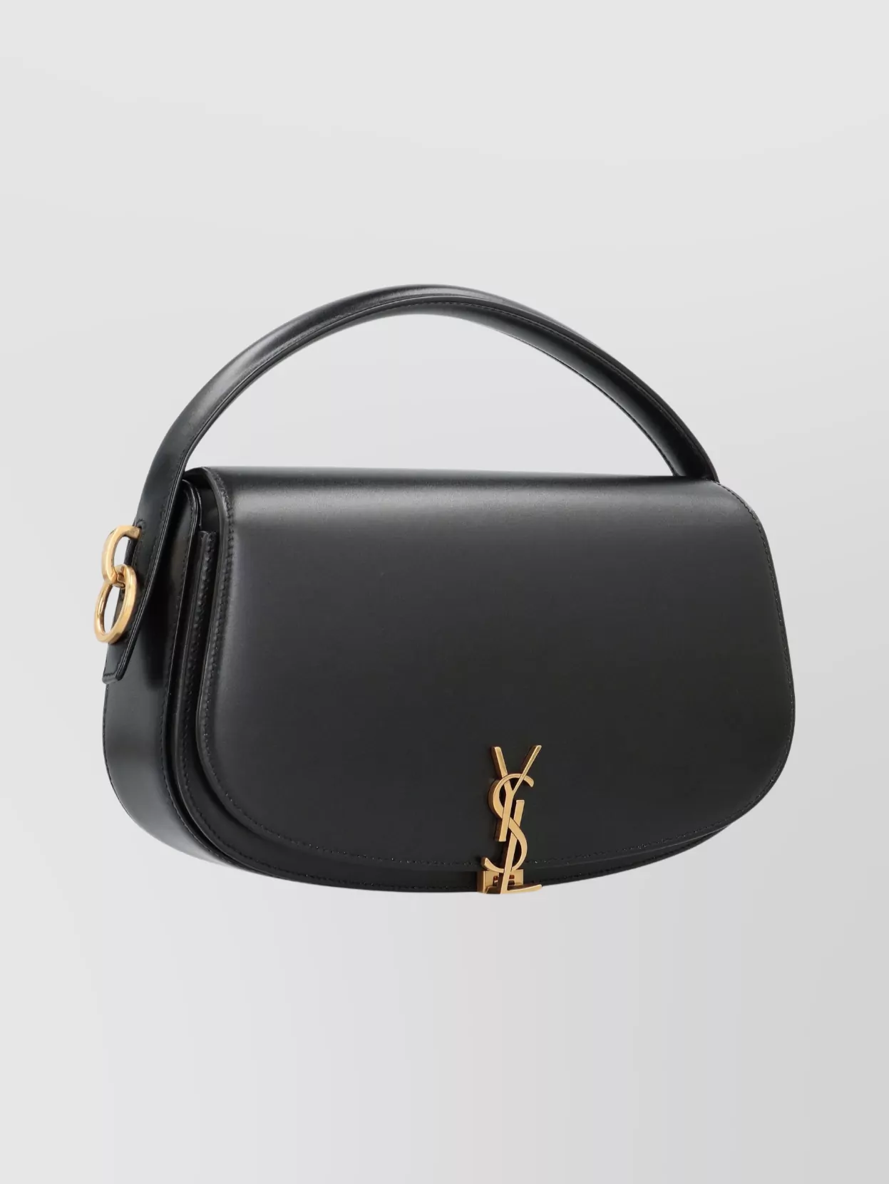 Saint Laurent Calfskin Shoulder Bag Top Handle