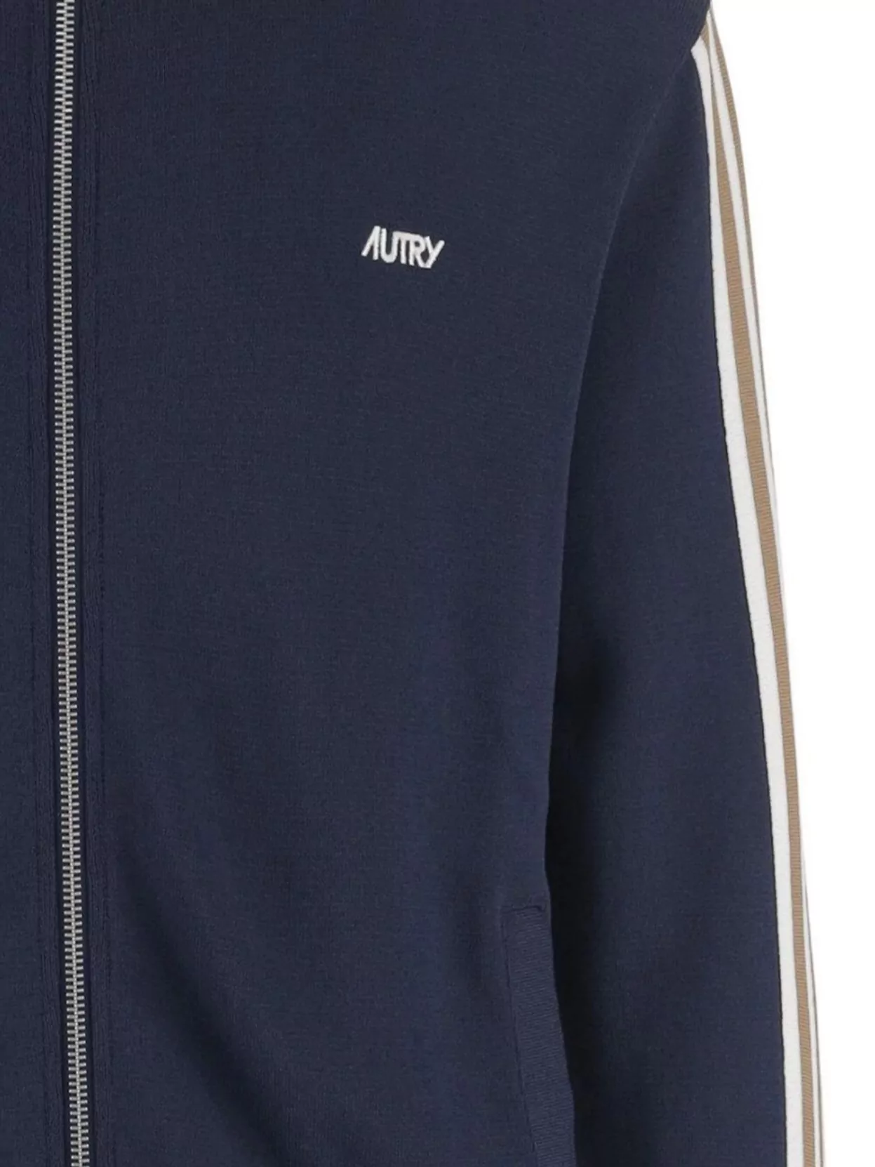 Autry Striped Sleeve Viscose Blend Jacket