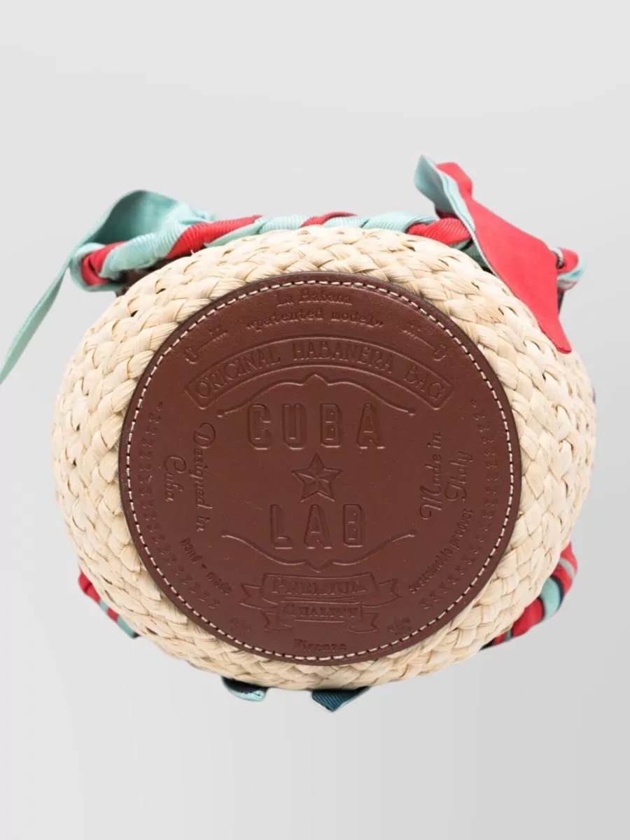 Cuba Lab Straw Bucket Bag