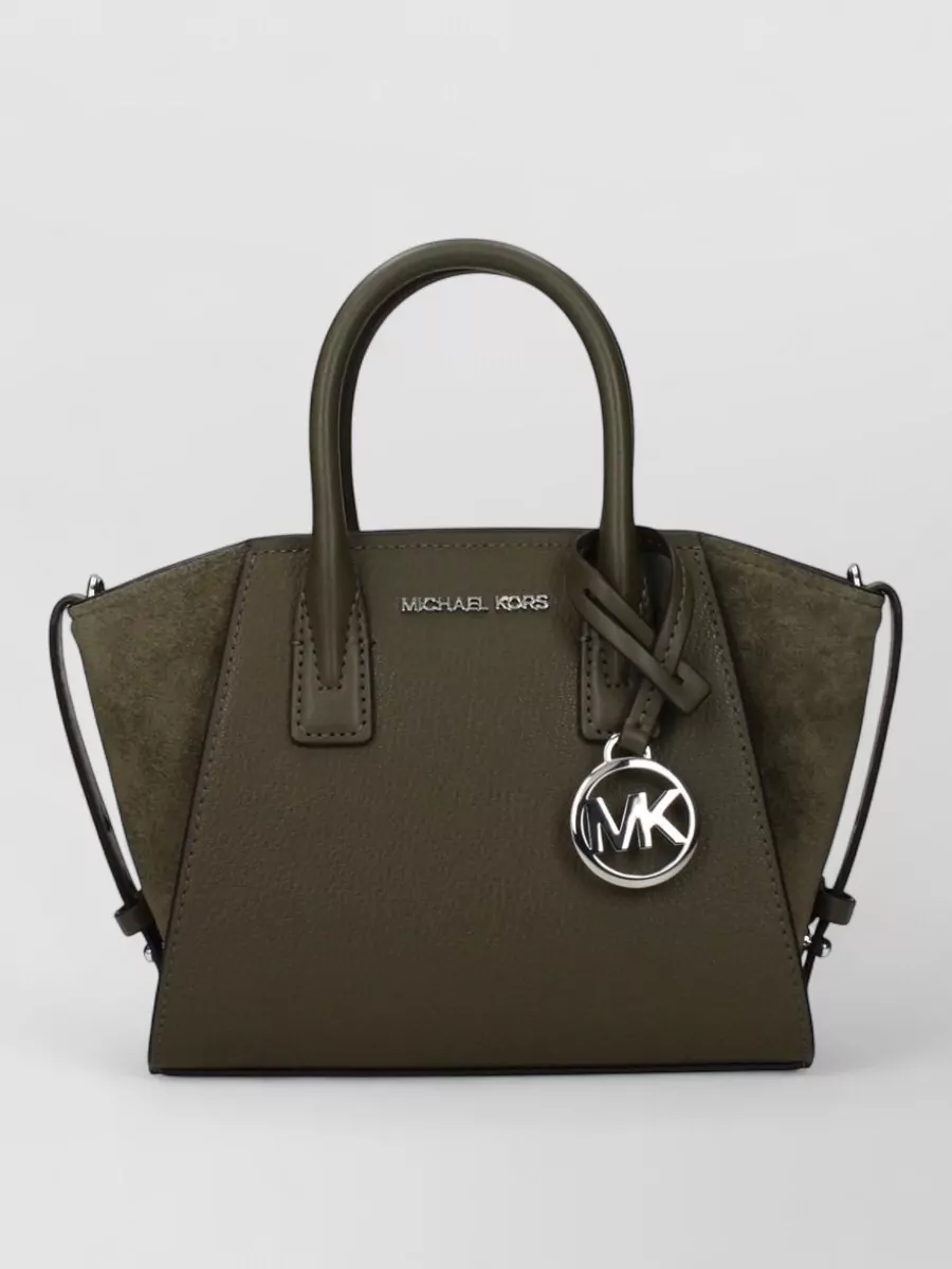 Michael Kors green leather mini bag