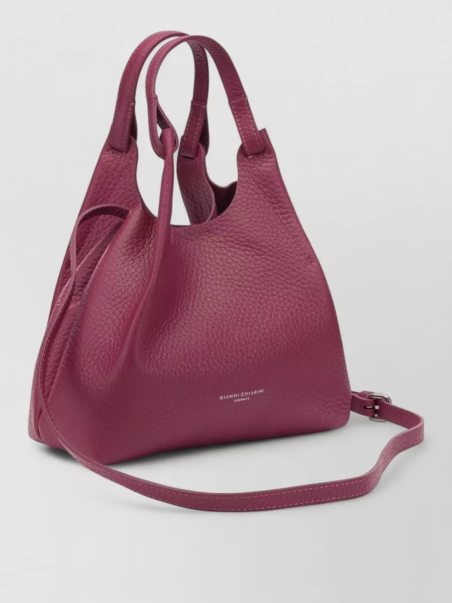 Gianni Chiarini Fuchsia Leather Shoulder Bag