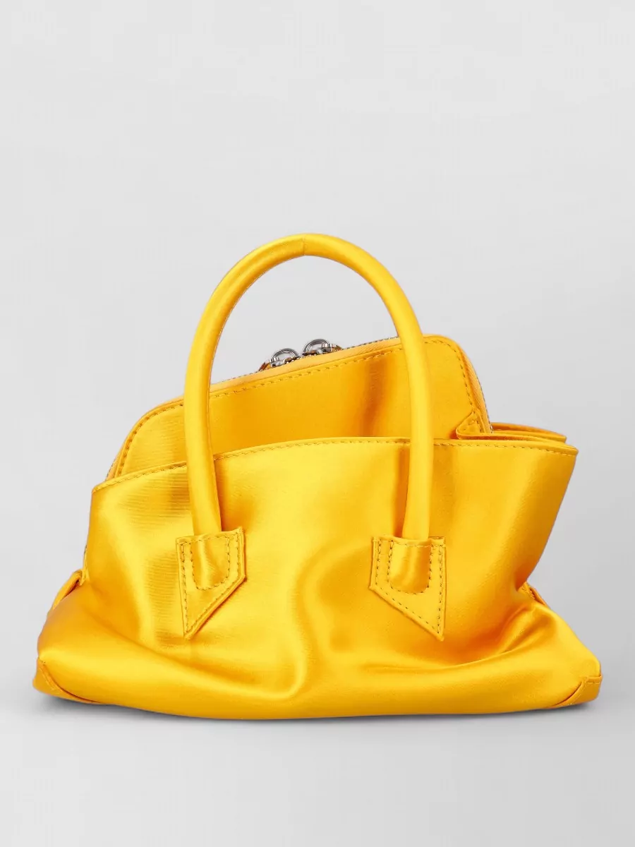 The Attico Mini Satin Top Handle Bag