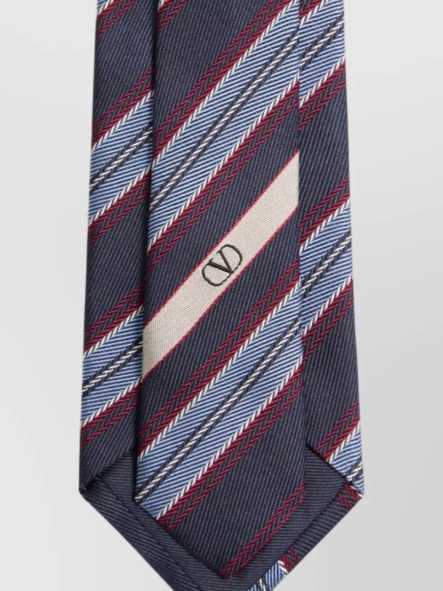 Valentino Garavani Regimental Silk Tie Striped Design