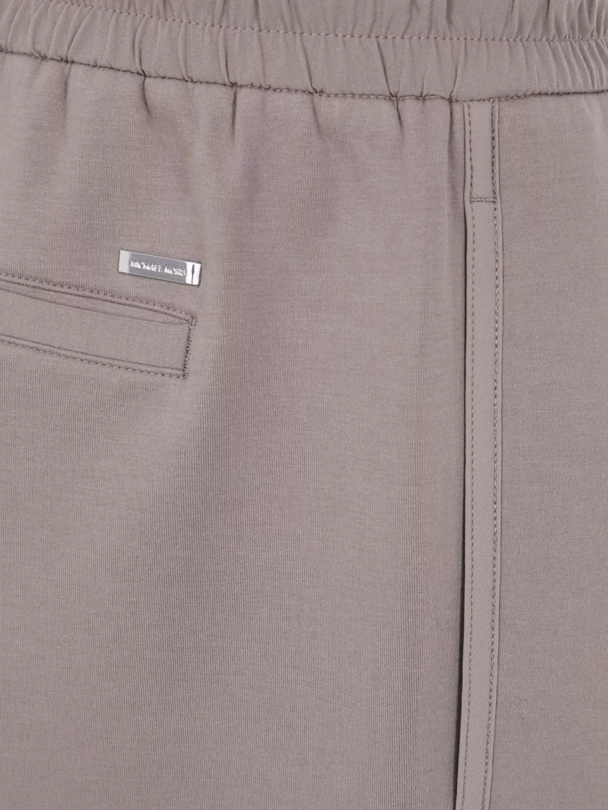 Michael Kors Elastic-waistband Cotton Trousers In Pink