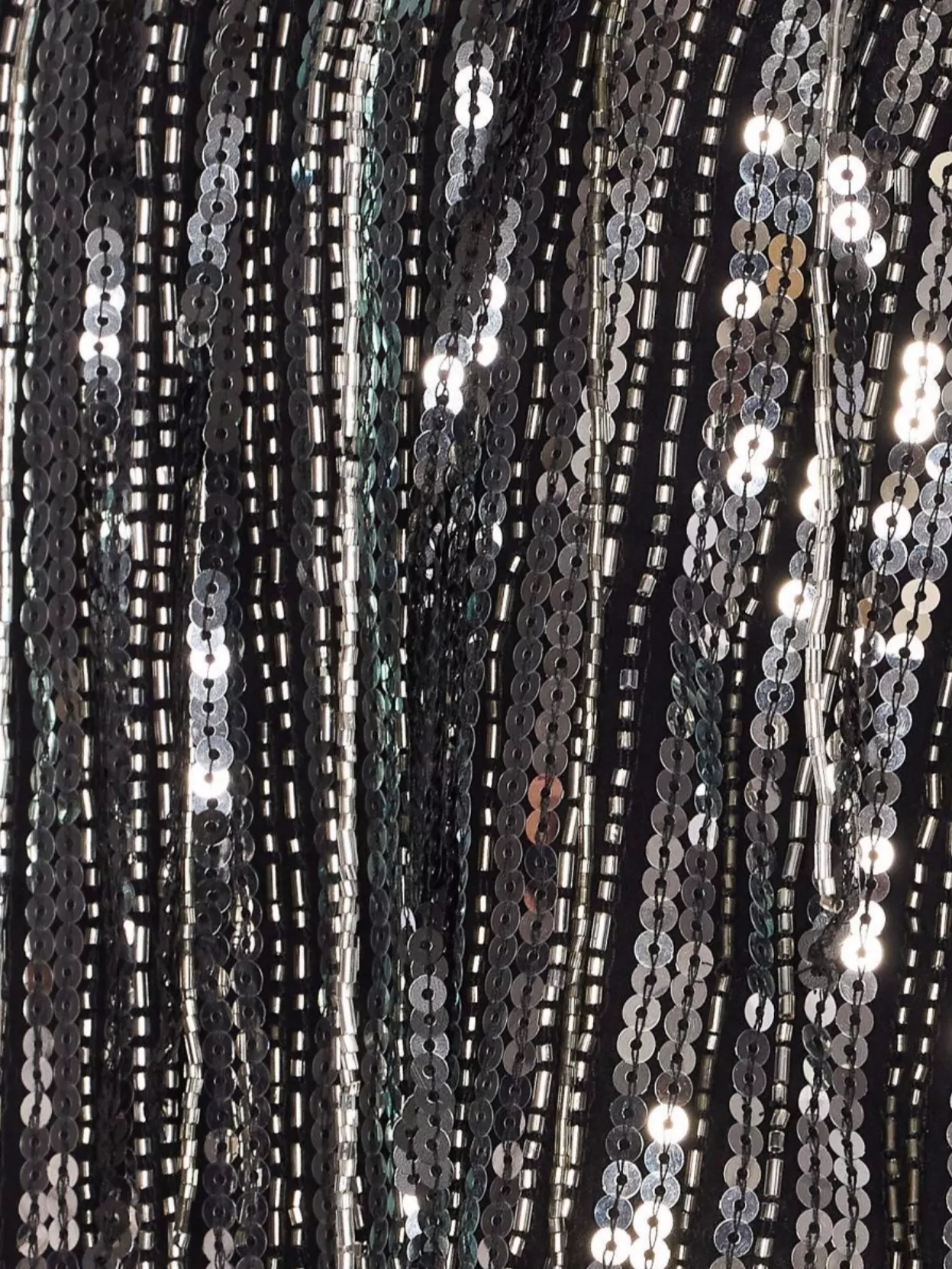 Pinko Sequin Fringe Halterneck Crop Top