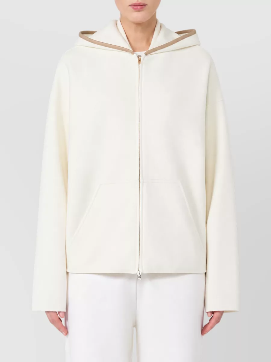 Max Mara Wool And Cashmere Hooded Jacket