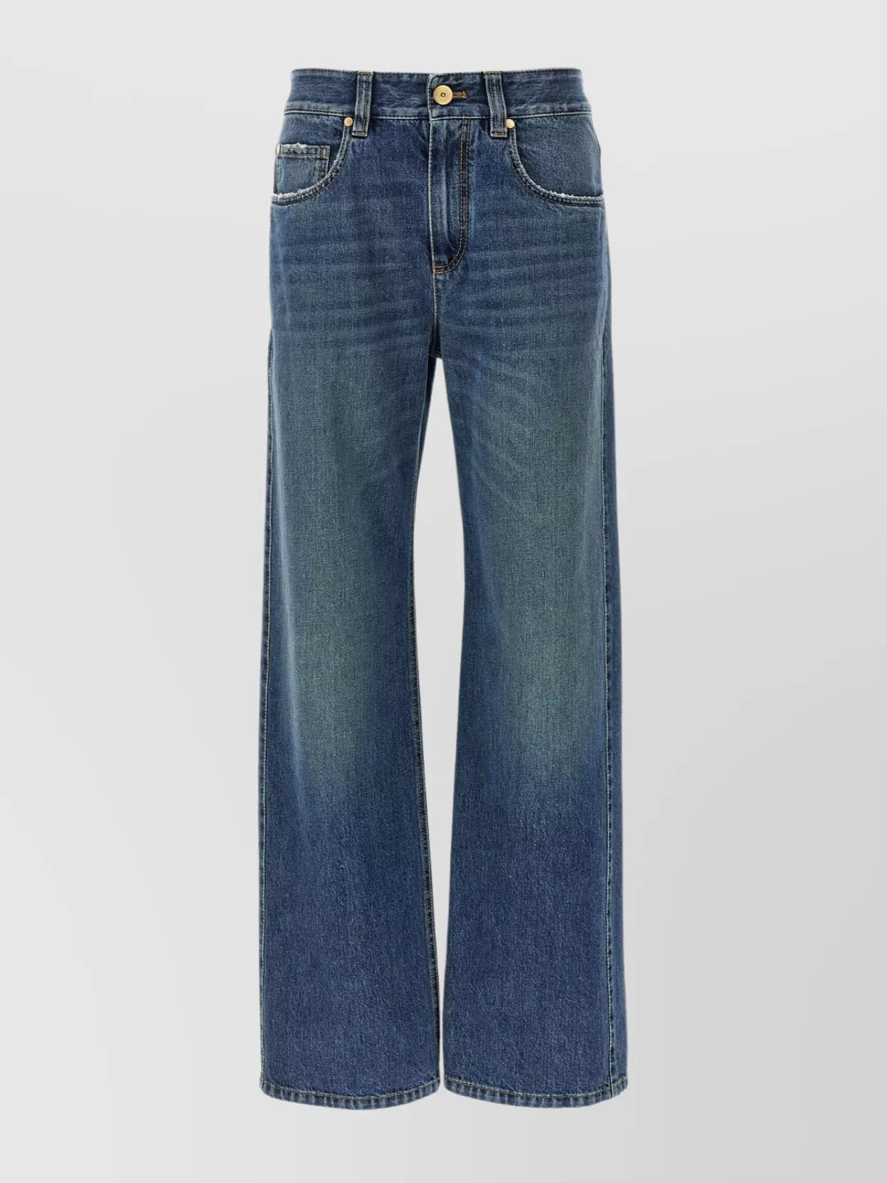 Brunello Cucinelli Cotton wide-leg jeans
