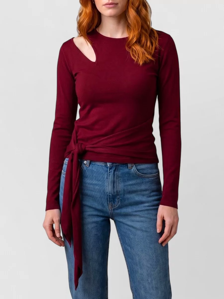 Federica Tosi Cutout Long-Sleeve Top