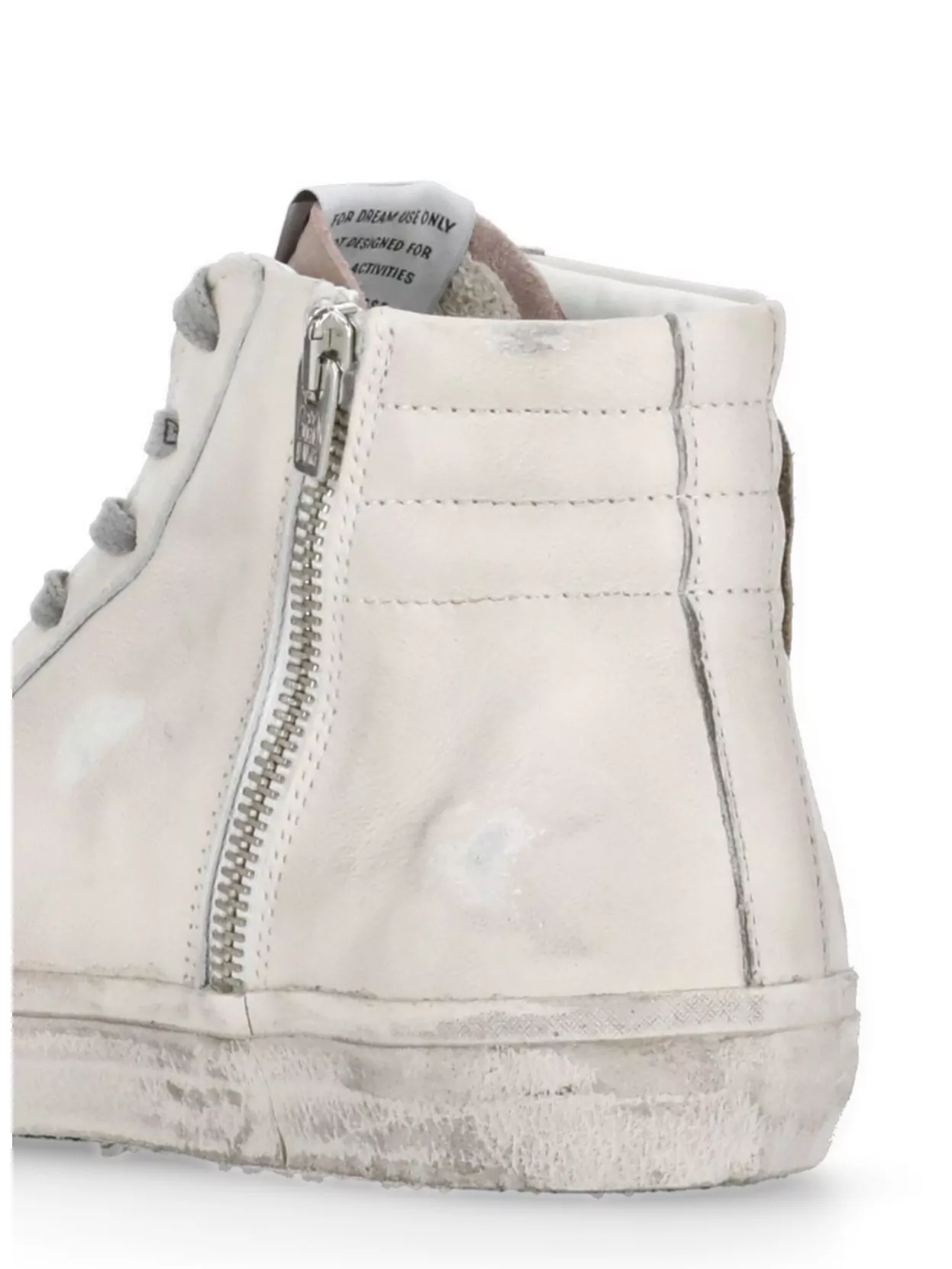 Golden Goose Leather High Top Sneakers With Iconic Star