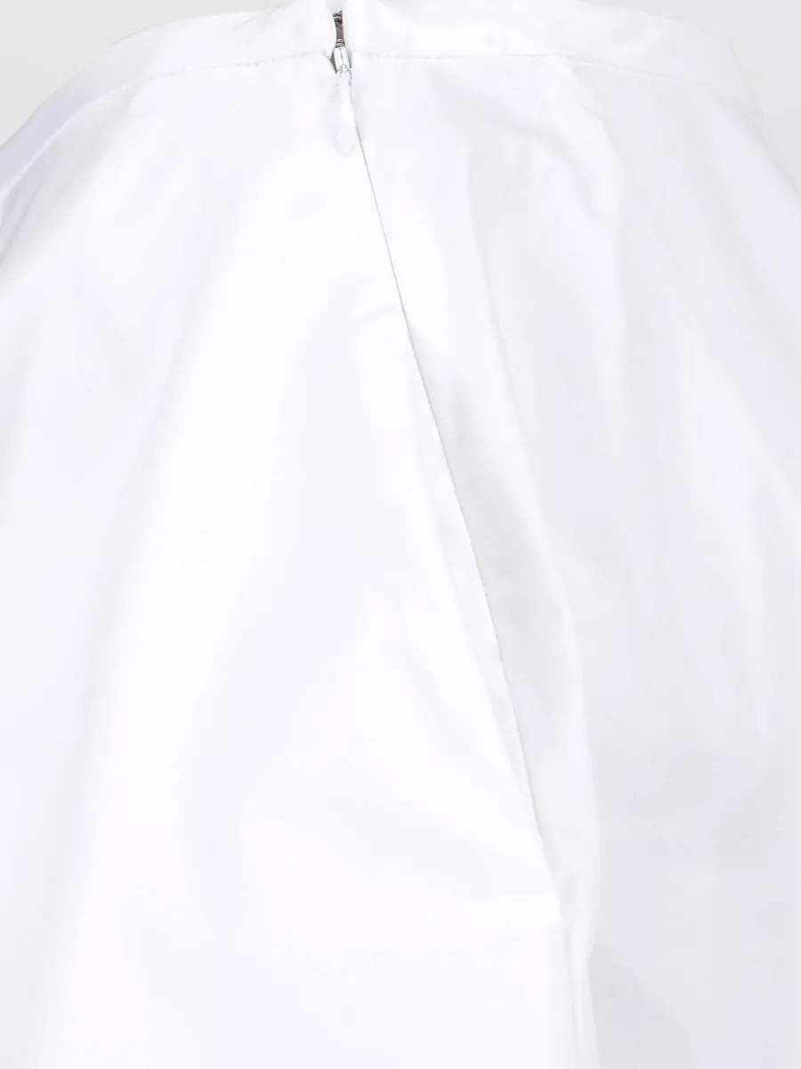 Aspesi Cotton Pleated Midi Skirt