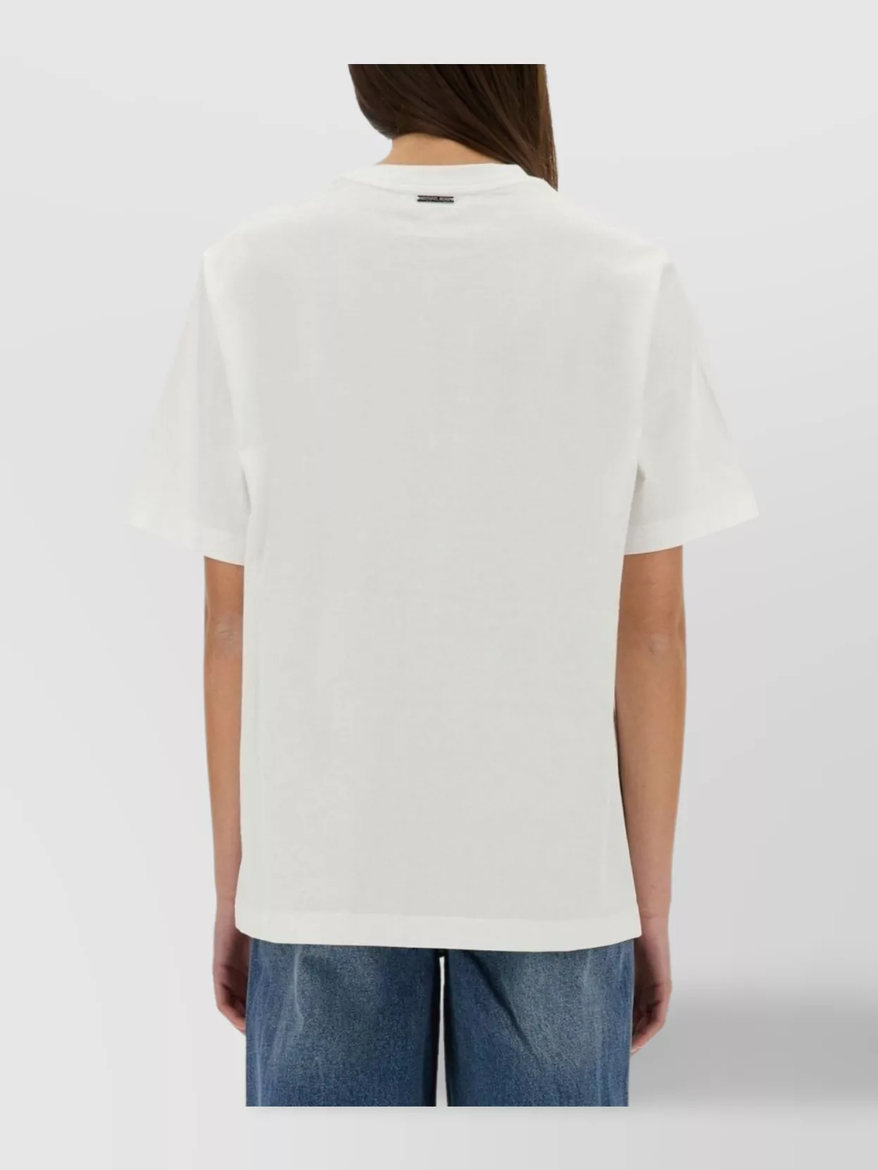 Michael Kors Cotton Crew Neck T-shirt With Short Sleeves And Straight Hem