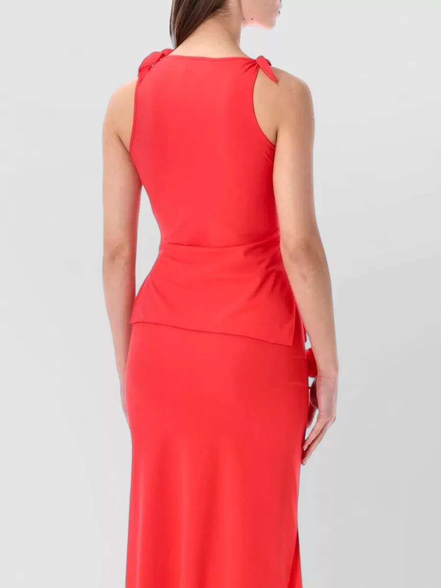 Coperni Asymmetric Cutout Sleeveless Midi Dress