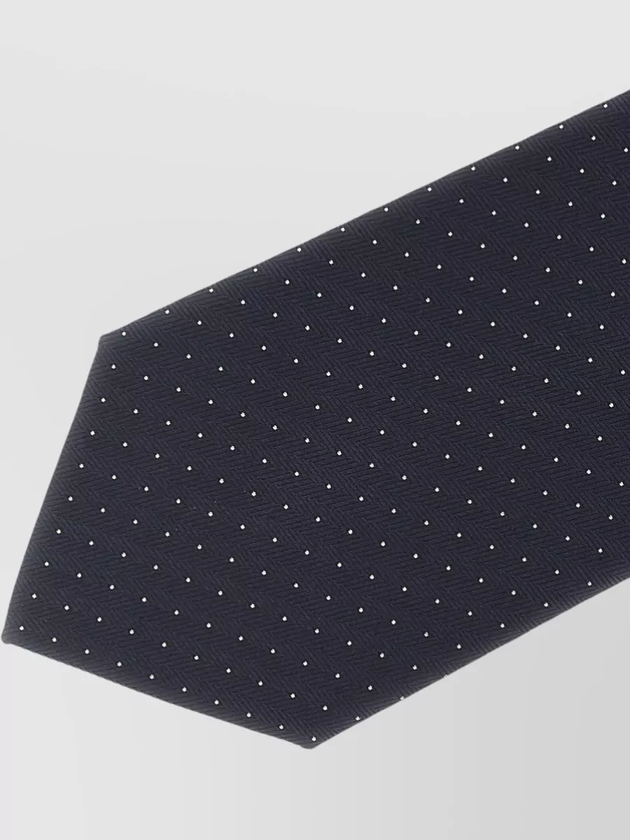 Brioni Silk Micro Polka Dot Tie