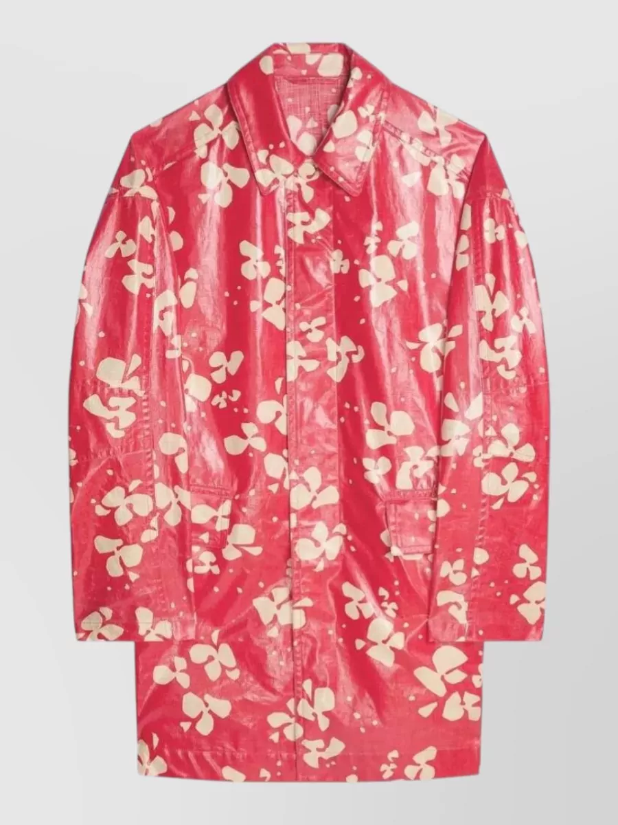 Dries Van Noten printed cotton coat