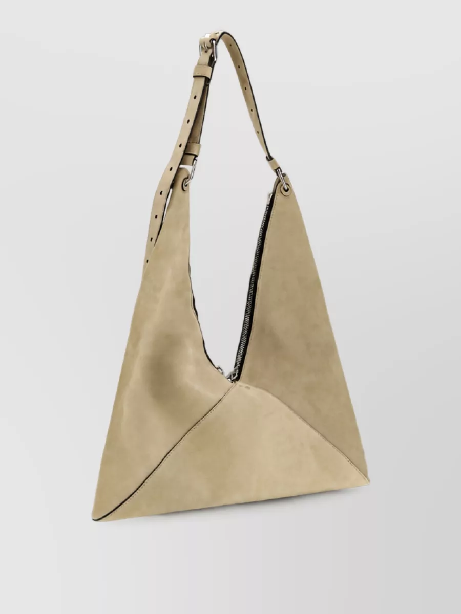 Moschino Suede Paneled Hobo Tote Bag