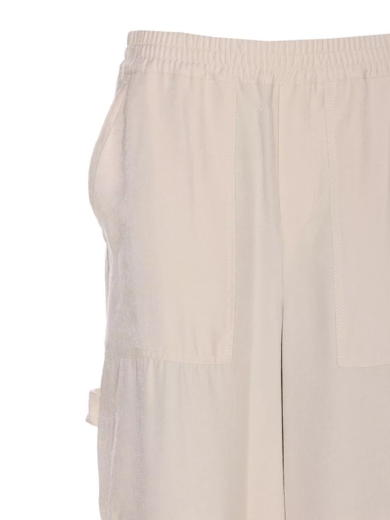 Liu Jo Elasticized Waist Relaxed Fit Trousers With Pockets