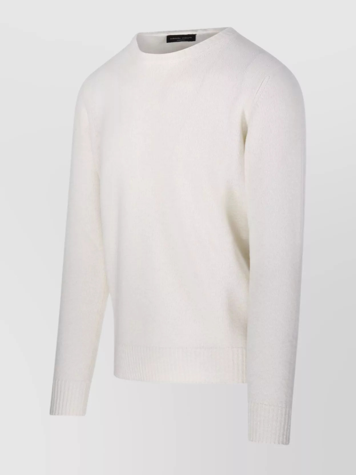 Roberto Collina Long Sleeve Crew Neck Ribbed Sweater