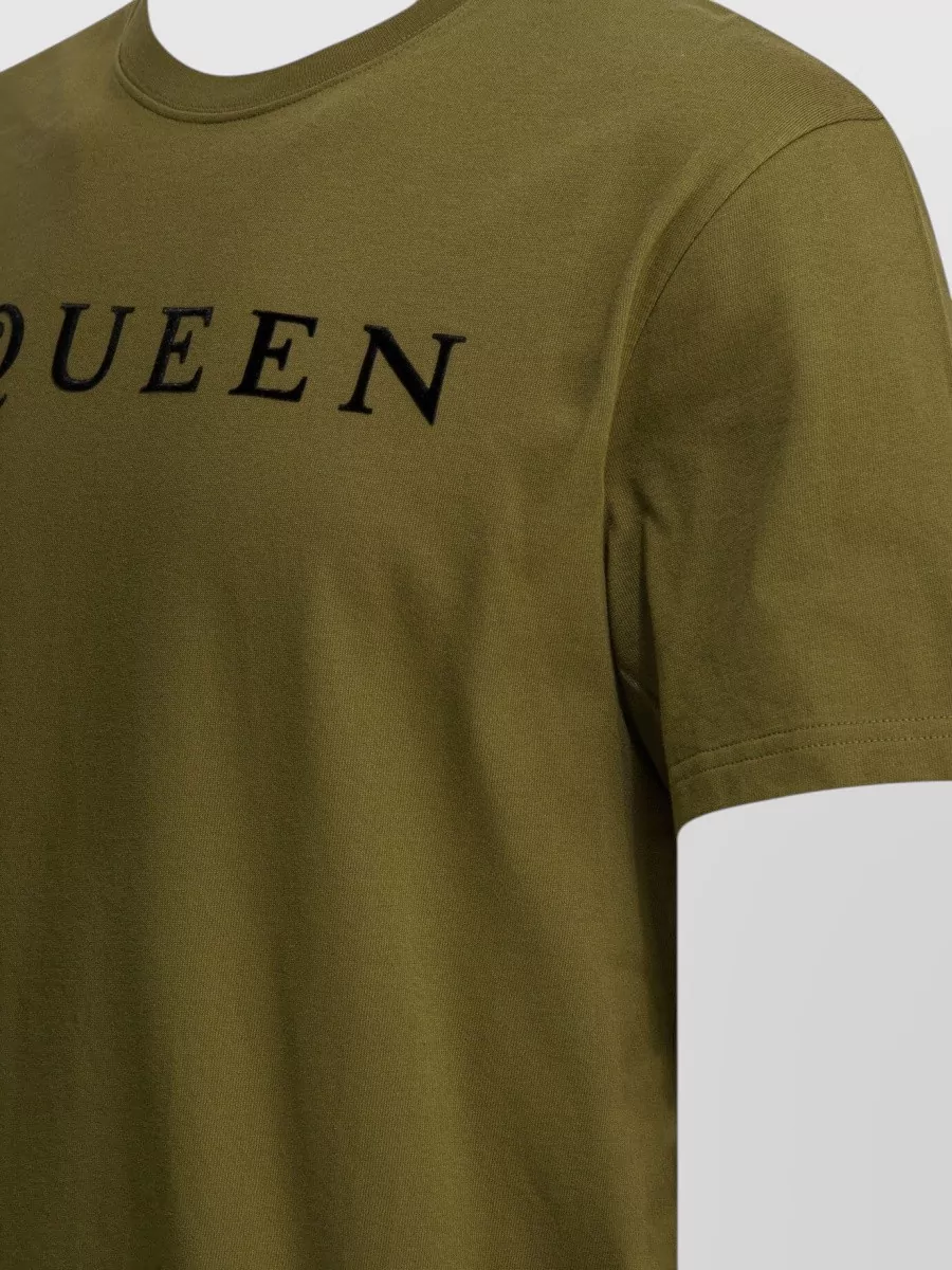 Mc Queen Crew Neck Short Sleeve Cotton Jersey Top