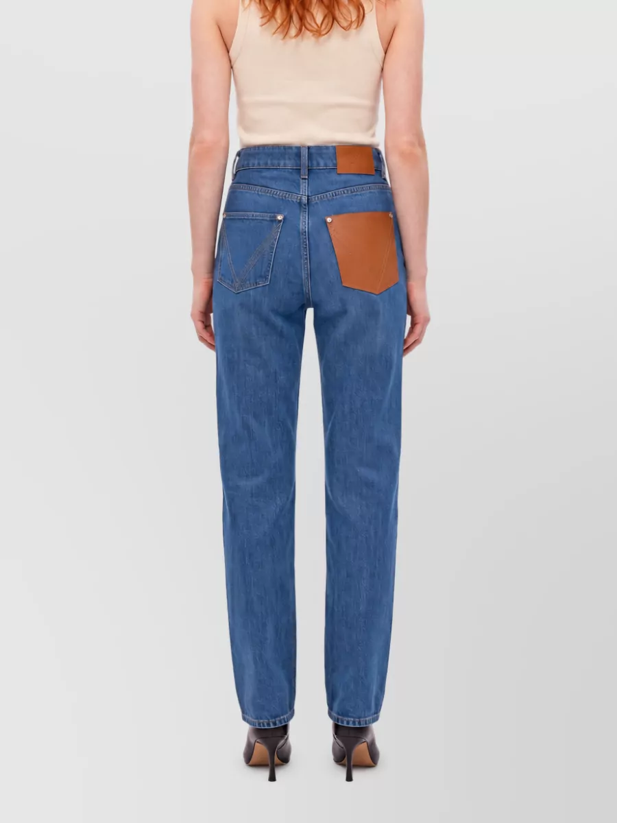 Bottega Veneta High-Rise Straight-Leg Jeans