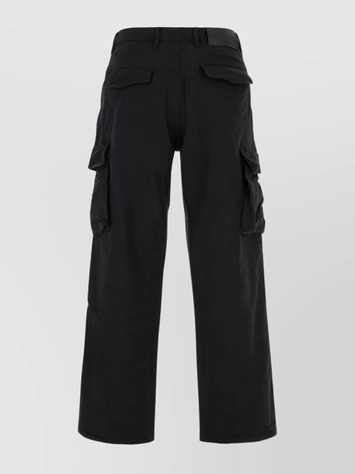 Purple Wide Leg Cargo Pants With Belt Loops