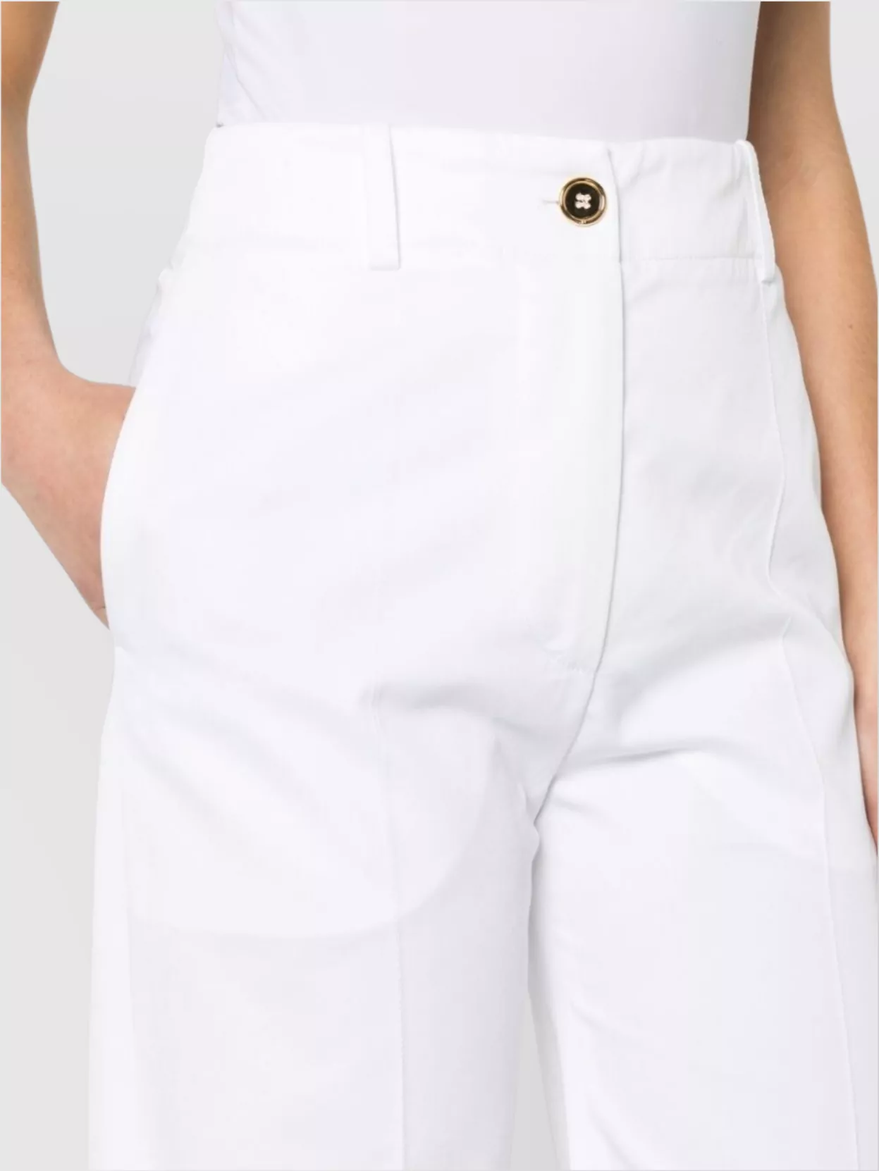 Shop Patou Trousers Wide-leg Belt Loops
