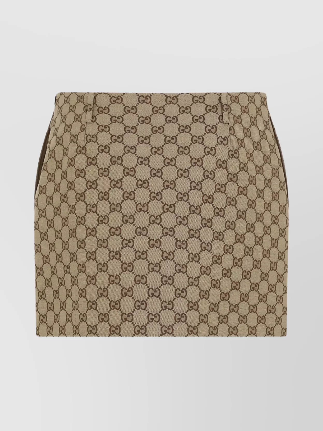 Gucci Belt Loops High-Waisted Mini-Length Skirt