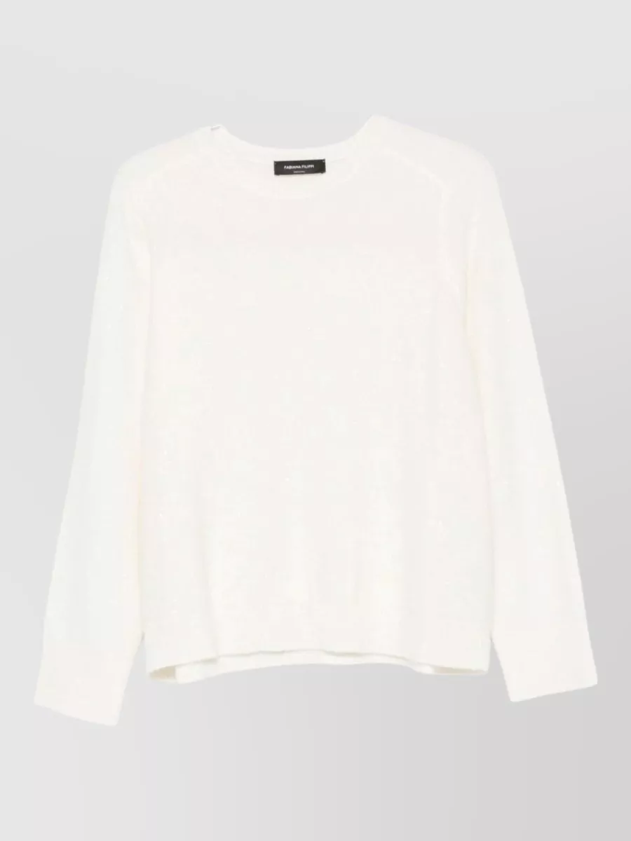 Fabiana Filippi Wool silk cashmere sequin-embellished fine-knit sweater