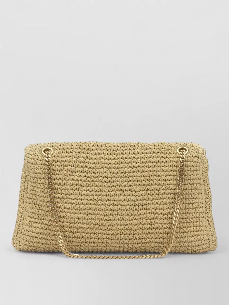 Tory Burch Na Raffia Clutch Bag