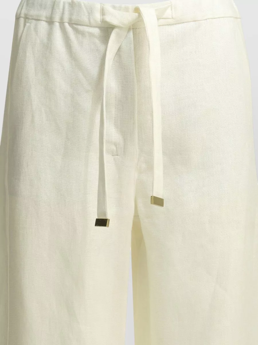 S Max Mara Linen Wide-Leg Trousers