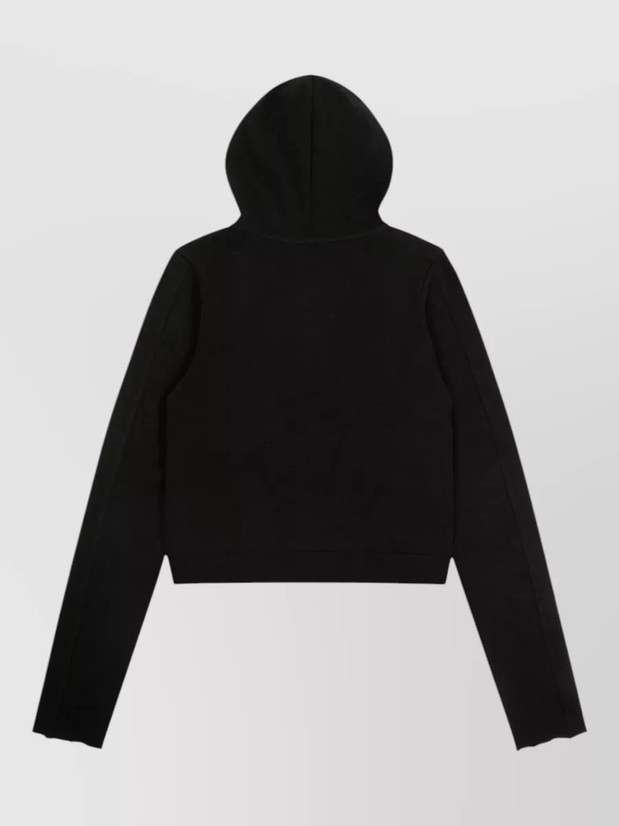 Entire Studios Cotton Cropped Zip-Up Hoodie