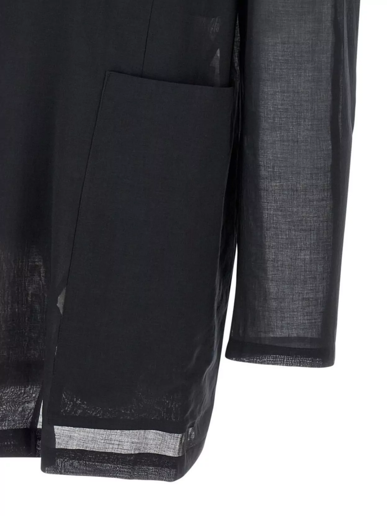 Magliano Sheer Fabric High Collar Front Pockets Jacket