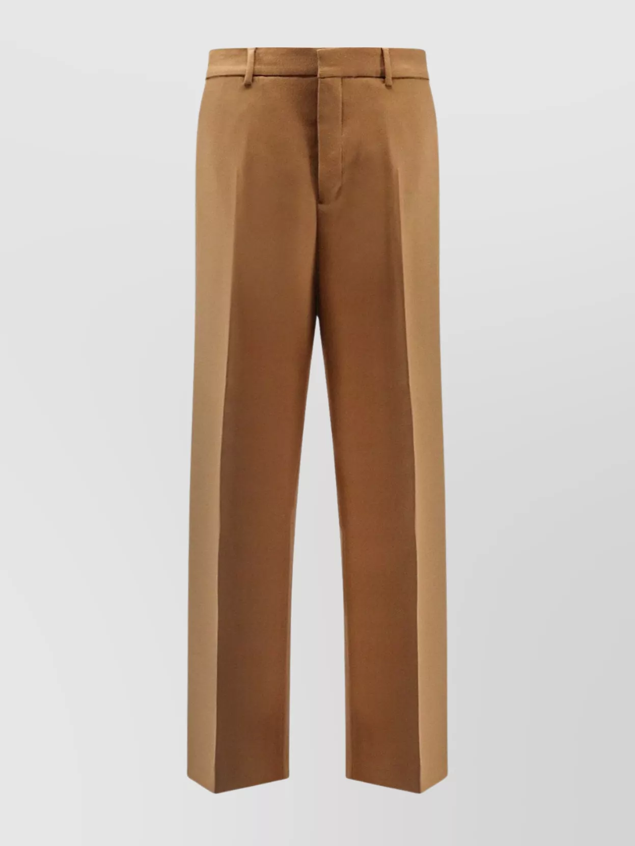 Ami Alexandre Mattiussi Ami Paris Straight-leg Pleated Tailored Trousers In Brown