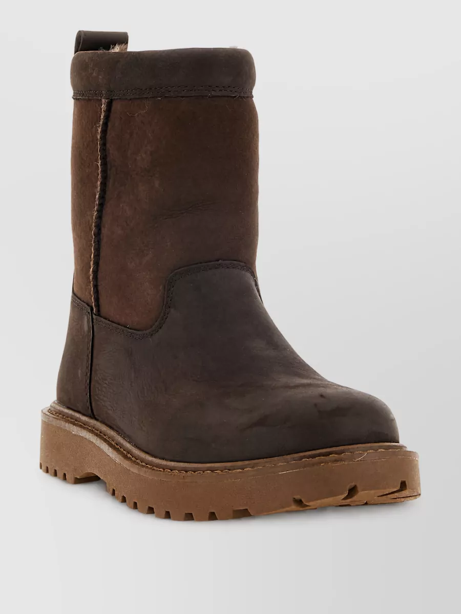 Ugg leather ankle boots
