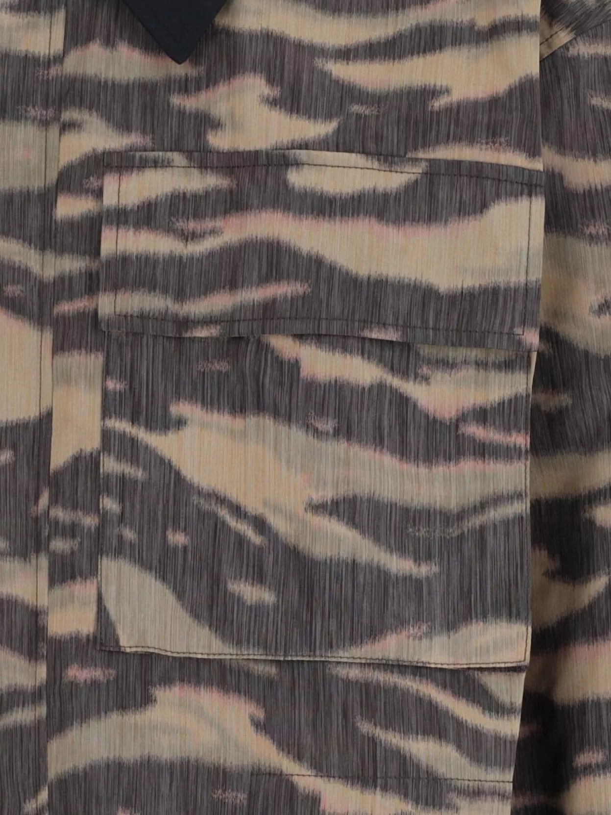 Jil Sander Camouflage Print Pointed Collar Long Sleeve Jacket