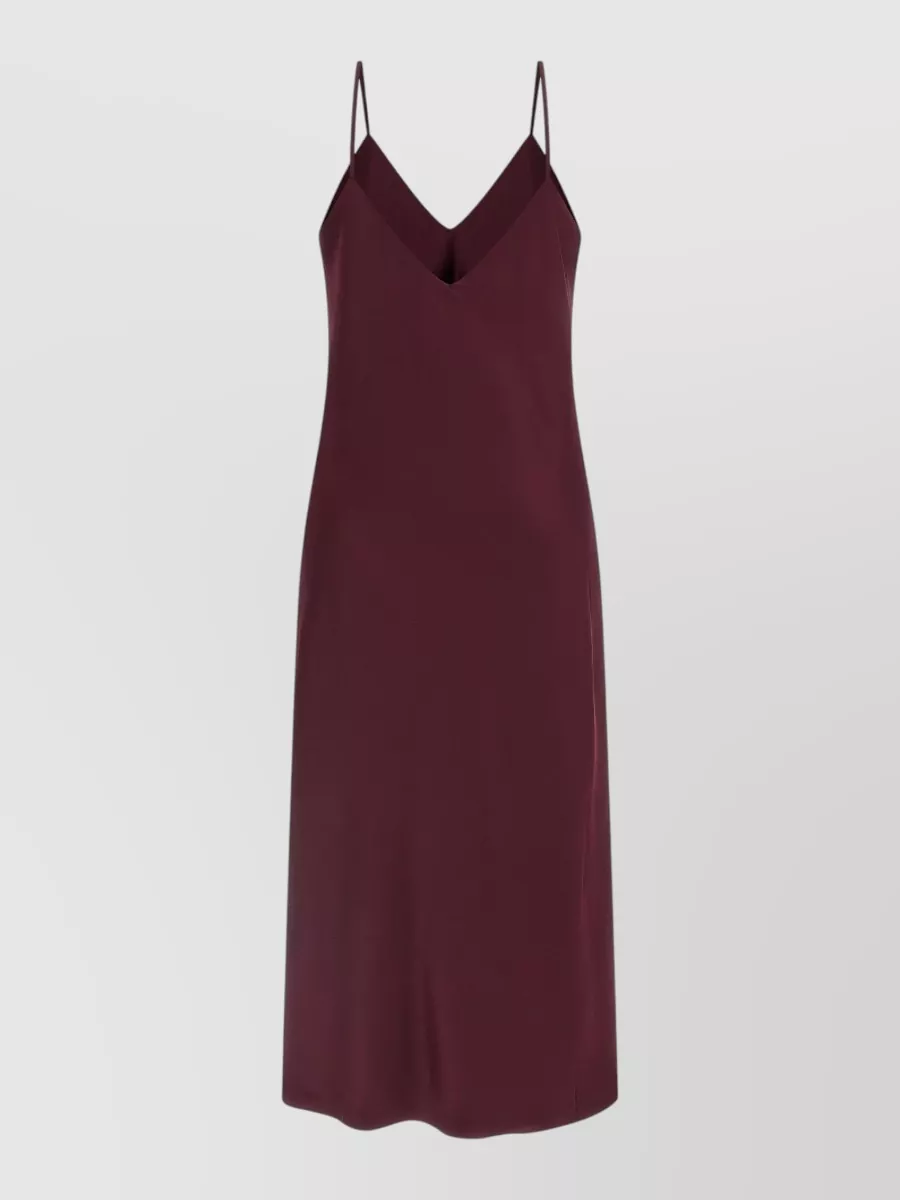 Norma Kamali satin midi slip dress
