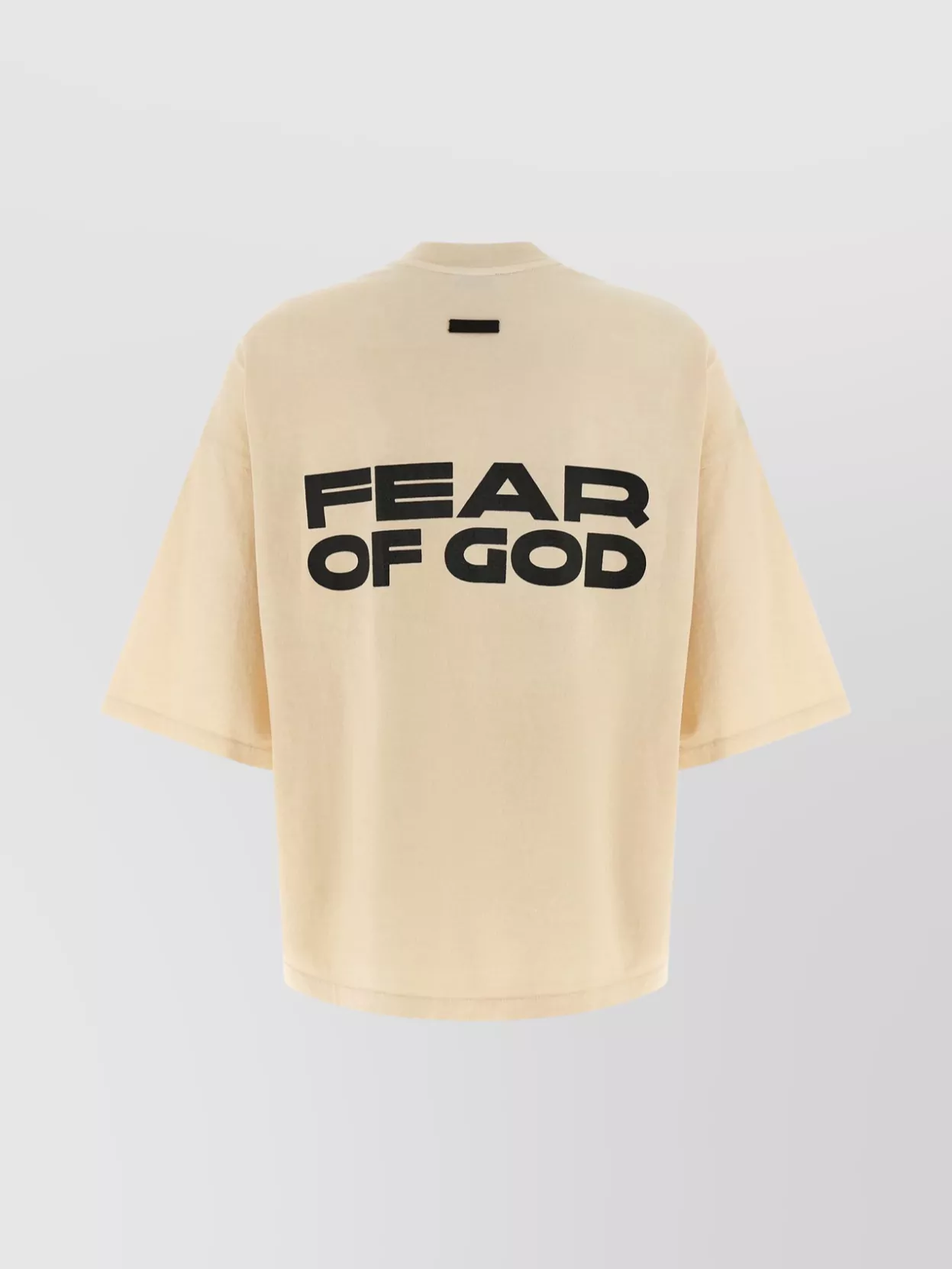 Fear Of God Graphic Print Crew Neck Short Sleeve T-shirt In Neutral