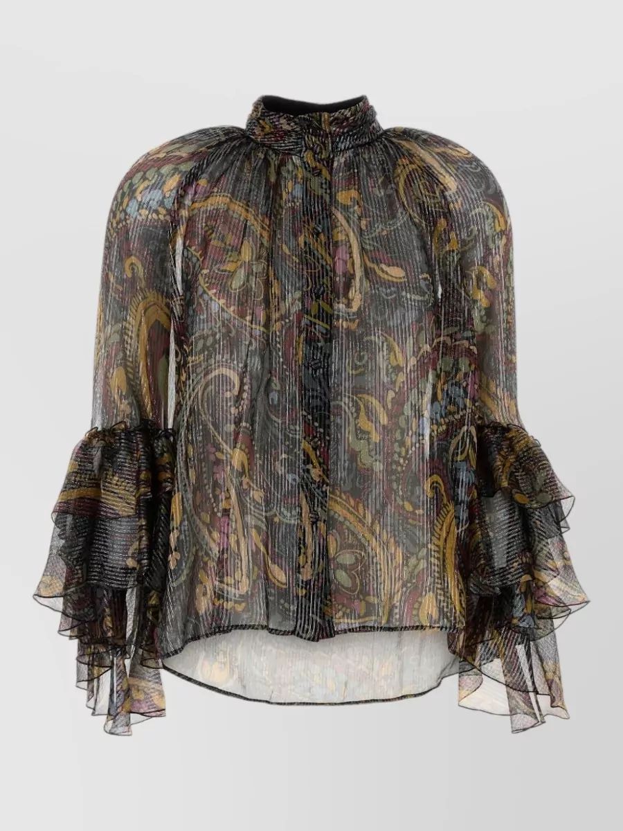 Etro silk blend printed tank top