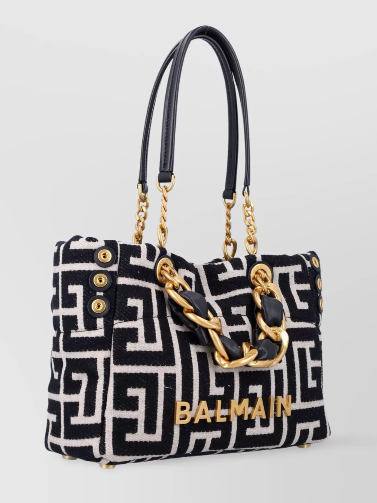 BALMAIN SMALL SOFT CABAS ADJUSTABLE GUSSETS