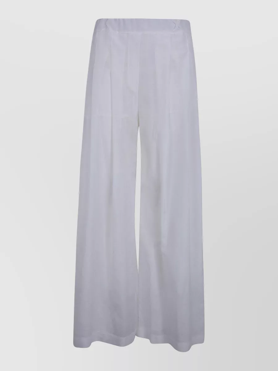 Semicouture Silk Wide-Leg Shorts
