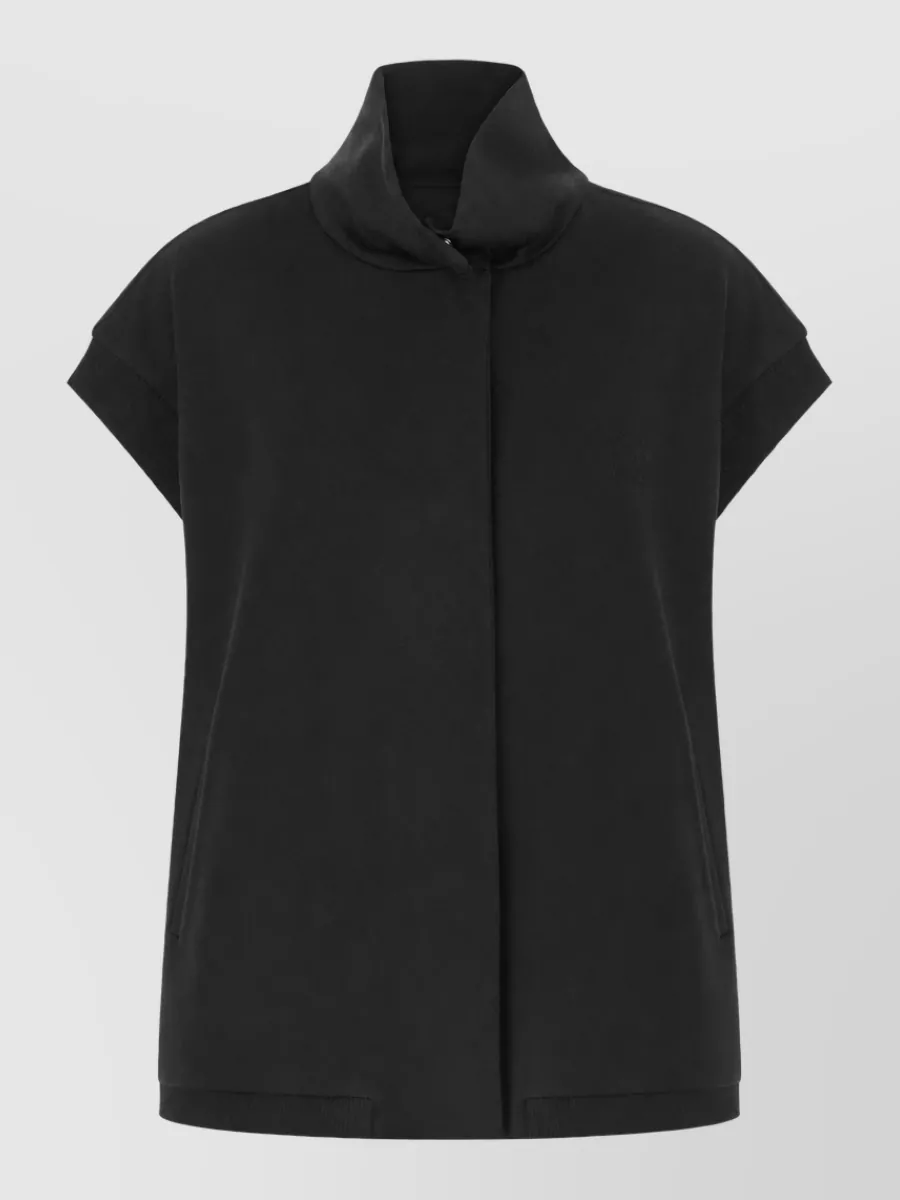 Max Mara virgin wool sleeveless jacket