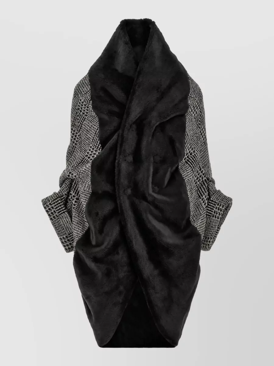 Junya Watanabe oversized draped prince of wales jacket