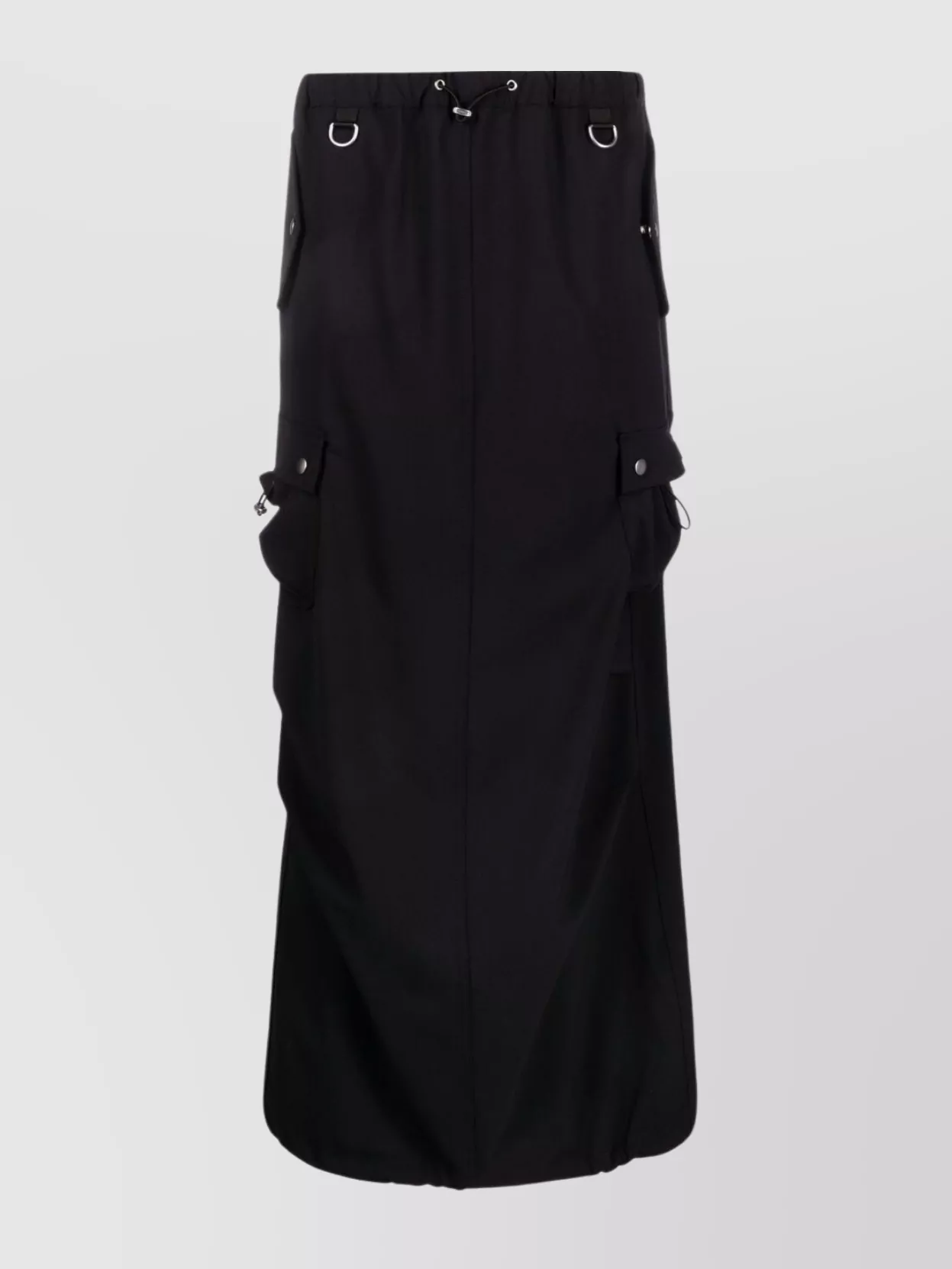 Shop Coperni Drawstring Waist Skirt With Rear Slit